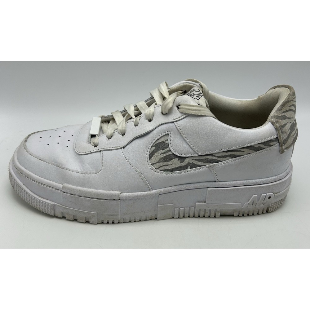 Nike Air Force 1 Low Pixel SE White Zebra Womens 9 Shoe DH9632-100 Casual Active